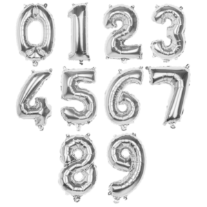 Ballon argent du site www.queenofballons.com