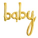 Déco Baby Shower – Ballon “Baby” – Or
